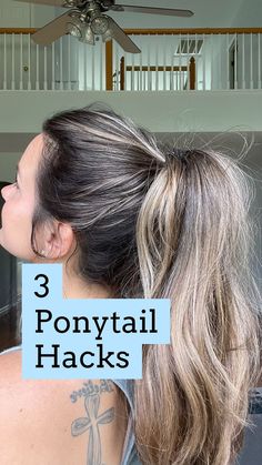 How To Keep Ponytail High, Cool High Ponytail Hairstyles, How To Make Ponytail Ponies, Ponytail For Heavy Hair, How To Style Long Hair Ponytail, Basic Hair Updos, How To Get Volume In Ponytail, Cute Ponytail For Long Hair, How To Put Up Long Hair Hairstyles