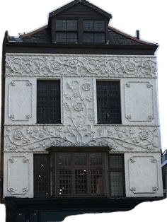 an old building that has been painted white