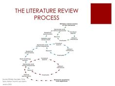 the literature review process is shown in red