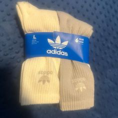 Nwt Unisex Adidas Crew Socks Size Large Neutral Brown And Grays Men’s Sizing 8-12 Women’s Sizing 10-13 6 Pairs Casual Non-slip Gray Socks, Casual Gray Non-slip Socks, Soft Gray Casual Socks, Casual Soft Gray Socks, Adidas Crew Socks, Neutral Socks, Adidas Brown, Free People Bags, Adidas Pullover