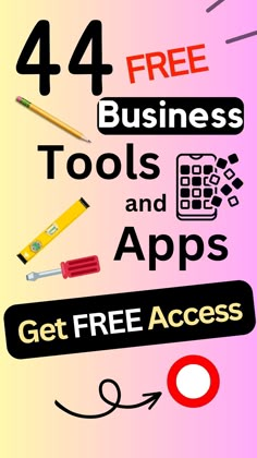 Here are 44 Business Tools and Apps Free Business Tools, Startup Business Plan, Business Checklist, Successful Business Tips, Small Business Plan, Small Business Inspiration, Ways To Get Money, Money Making Jobs, Financial Life Hacks