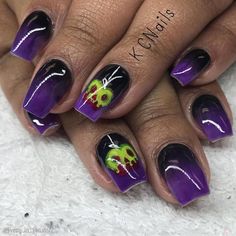 Top 30  Disney Halloween Nail Designs You Must Try in 2024 Villain Nails, Maleficent Nails, Disney Themed Nails, Halloween Villain, Nail Art Products, May Nails