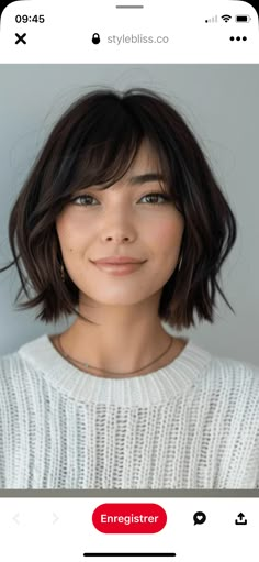 Short Bobs With Bangs, Sweeping Bangs, Long Bobs, Swept Bangs, Bob Hairstyles With Bangs, Bob Hair, Long Bob, Beautiful Person