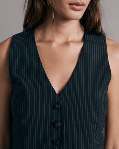 Yes you can wear a three piece suit. Start with this slim fit vest, crafted from a wool blend. Not ready to take the plunge? Wear over a t-shirt and jeans for a casual, tailored take. rag & bone Women's Slim Fit Vest | Salute Stripe, 00 (also in 6). Fitted V-neck Blazer For Office Wear, Classic V-neck Office Vest, Fitted V-neck Vest For Office, Fitted Casual Vest For Business, Summer V-neck Fitted Blazer, Fitted Vest For Workwear In Spring, Fitted Vest For Spring Workwear, Elegant Slim Fit Vest For Spring, Elegant V-neck Vest For Office Wear