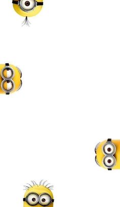 an animated minion pattern with eyes