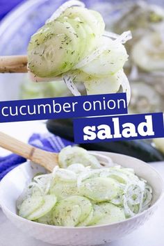 the cucumber onion salad is ready to be eaten