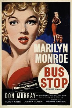 an old movie poster with marilyn monroe