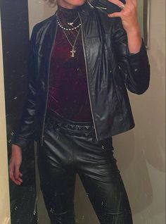 Goth Party Outfit Men, Leather Goth Outfit Men, Grunge Club Outfits Men, Male Leather Jacket Outfits, Vampire Style Outfits Men, Rockstar Clothes Mens, Romantic Goth Aesthetic Men, Vampire Inspired Outfits Men, Metal Concert Outfit Men