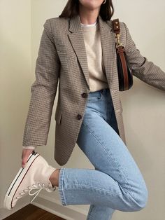 Outfit Chic, Business Casual Outfits For Work, Outfit Jeans, Looks Street Style, Stylish Work Outfits, Casual Work Outfits, Looks Chic, 가을 패션, Work Outfits Women