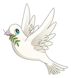 a white dove flying with an olive branch in its beak