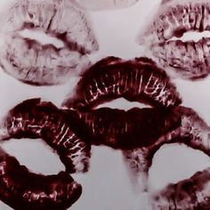 Lips, Red, White, Black