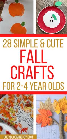 Simple Fall Crafts, Leaves Crafts, Apple Crafts, Fall Crafts For Toddlers, Everything Fall, Preschool Crafts Fall, Easy Toddler Crafts, Crafts For Toddlers, Fall Preschool Activities