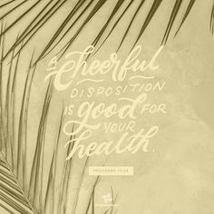 a palm tree with the words,'cheerful dissoction is good for your health '