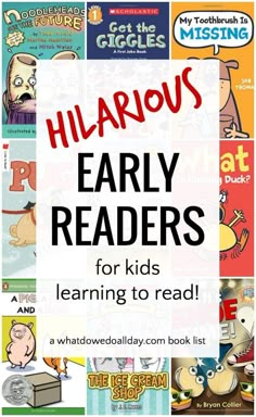 various children's books with the title hilarrous early readers for kids learning to read