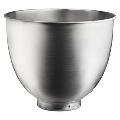 a large metal bowl on a white background