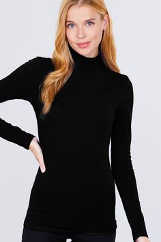 This cotton spandex turtleneck is perfect for layering during the cold season. Black Turtleneck 95% Cotton 5% Spandex Solid Turtleneck With Thumbholes For Layering, Fitted High Neck Turtleneck, Solid Cotton Turtleneck For Layering, Cotton Turtleneck For Layering, Trendy Funnel Neck Turtleneck For Layering, Trendy Turtleneck Tops With Thumbholes, Solid Turtleneck Top With Thumbholes, Turtleneck With Thumbholes For Layering, High Neck Turtleneck With Thumbholes For Layering