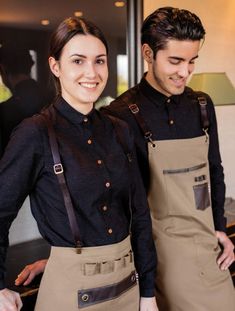 Waiter Uniform Design, Barista Uniform, Barista Outfits, Bartender Outfit, Cafe Uniform, Waitress Outfit, Waitress Uniform, Waiter Uniform, Restaurant Uniforms