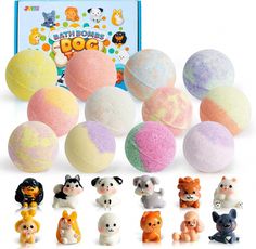 Our bath bomb gift set includes 12 bath bombs (3.5 oz) with assorted dog toys inside. Perfect for any occasion. Surprise your kids with this magical bath bomb with surprise inside. Made with natural ingredients that are kid safe. Item #: 12794 Party Favors For Boys, Magical Bath, Mochi Squishy, Bubble Bath Bomb, Girls Easter Basket, Boy Party Favors, Bath Ball