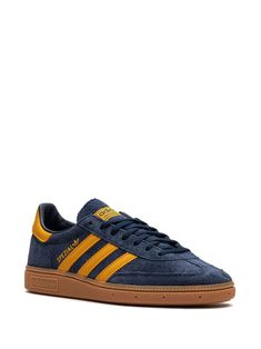 Adidas Handball Spezial "Night Indigo" Sneakers - Farfetch Adidas Spezial Blue, Spezial Adidas Blue, Handball Spezial Blue, Handball Spezial Night Indigo, Adidas Handball Spezial Yellow, Handball Players, Yellow Adidas, Adidas Spezial, Sneakers Blue