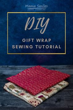 the diy gift wrap sewing pattern is shown