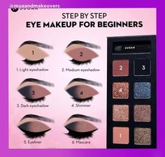 Step By Step Eye Makeup, Eye Makeup For Beginners, Girl Eye Makeup, Dark Skin Makeup Tutorial, Skin Tone Makeup, Beginners Eye Makeup