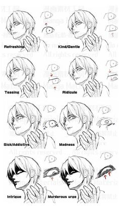 how to draw an anime character's face