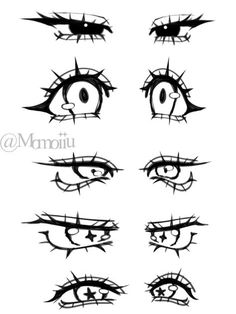 an image of eyes with different shapes and sizes