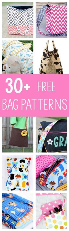 30 free bag patterns to sew