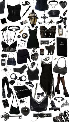 Edgy Fits, Bratz Inspired Outfits, Rockstar Gf, Gothic Clothes, Dark Outfits, Alt Fashion, Halloween Fashion