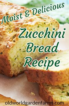 the most delicious zucchini bread recipe