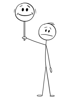 a stick figure holding up a sign with the word'stop'in front of it