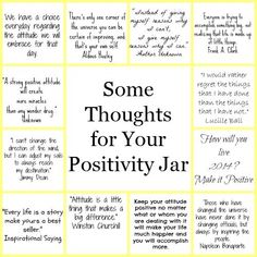 some thoughts for your positivity jar