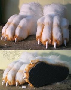 What kind of bottom is on this foot? What is it made out of? where can I get it? Fur Dragon, Tail Tutorial, Fur Suit, Dragon Tail, Paw Pattern