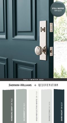 the color scheme for sherylin - williams's rejuvenation door