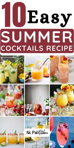 10 easy summer cocktails to make at home