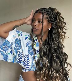 📷: 0trancaafro French Curl Braids Hairstyles, Faux Loc