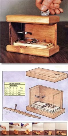 the instructions for how to make an old record player from scratchsticks and wood