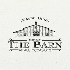 the barn at all occasions logo designed by wildo, ohio for an upcoming event