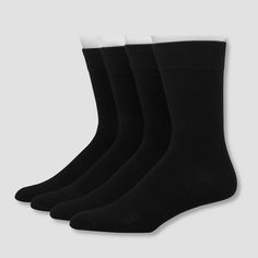 Stay on your feet in cool comfort with this 4-Pack Lightweight Casual Socks from Hanes Premium. Crafted in comfy and lightweight construction featuring X-Temp technology and ventilated mesh, these socks keep your feet dry and comfortable all day. These crew socks come in a lightweight construction with a hint of spandex for a snug and comfy fit, while the banded cuffs keep the socks neatly in place. Fashioned in solid black with the logo displayed along the bottom for a subtle pop, these socks m Paige Evans, Sock Drawer, People Clothes, Black Socks, Matching Pants, Casual Socks, Socks And Hosiery, Comfy Fits, Cat Lover