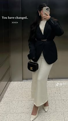 Office Modest Outfit, Elegant Outfit Inspiration, Elegant Outfit Classy Rich Summer, Lady Outfits Classy, Secratery Outfit, Feminine Hijab Outfit, Modest Office Outfits Women, Modest Elegant Outfits Classy, Modest Formal Outfits