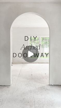 an archway with the words diy added do it way in black and white letters