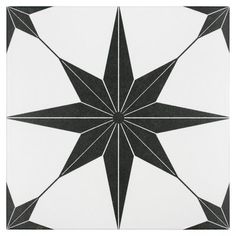 a black and white star pattern is featured in this tile design that looks like it could be used as a wallpaper