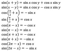 an image of the formula for sin and cos with two different numbers on it