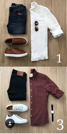 By a little styling you can enhance your dressing style. 15 Most Popular Casual Outfits Ideas for Men 2018 Kemeja Lelaki, Men Fashion Casual Shirts, Shirt Casual Style, Mens Casual Dress Outfits, Mens Fashion Casual Outfits