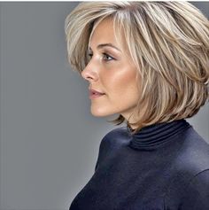 Fine Hair Chin Length, Hair Chin Length, Women Hair Styles, Best Hairstyles For Women, Medium Hair Styles For Women, Haircuts For Medium Length Hair, Haircuts For Women Over 50, Hairstyles For Fine Hair, Timeless Looks