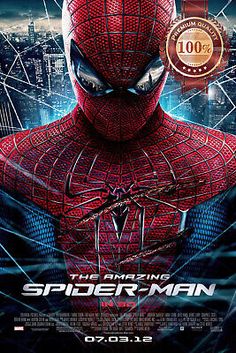 the amazing spider - man movie poster is shown in this promotional image for the film