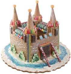 an image of a gingerbread castle on twitter