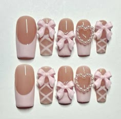 Easy Macaroons, Bow Nail Designs, Macaroons Recipe, Business Nails, Gel Nail Art Designs, Cute Simple Nails, Fancy Nails Designs, Beauty Nails Design, Gel Nails Diy