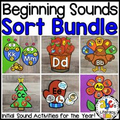 the beginning sounds sort bundle includes several activities