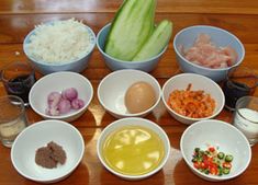 Khao-Klook-Kapi-Ingredients Thai Fried Rice Recipe, Fried Rice With Shrimp, Rice With Shrimp, Thai Fried Rice, Thai Rice, Sweet Pork, Shrimp Fried Rice, Shrimp Paste, Always Hungry